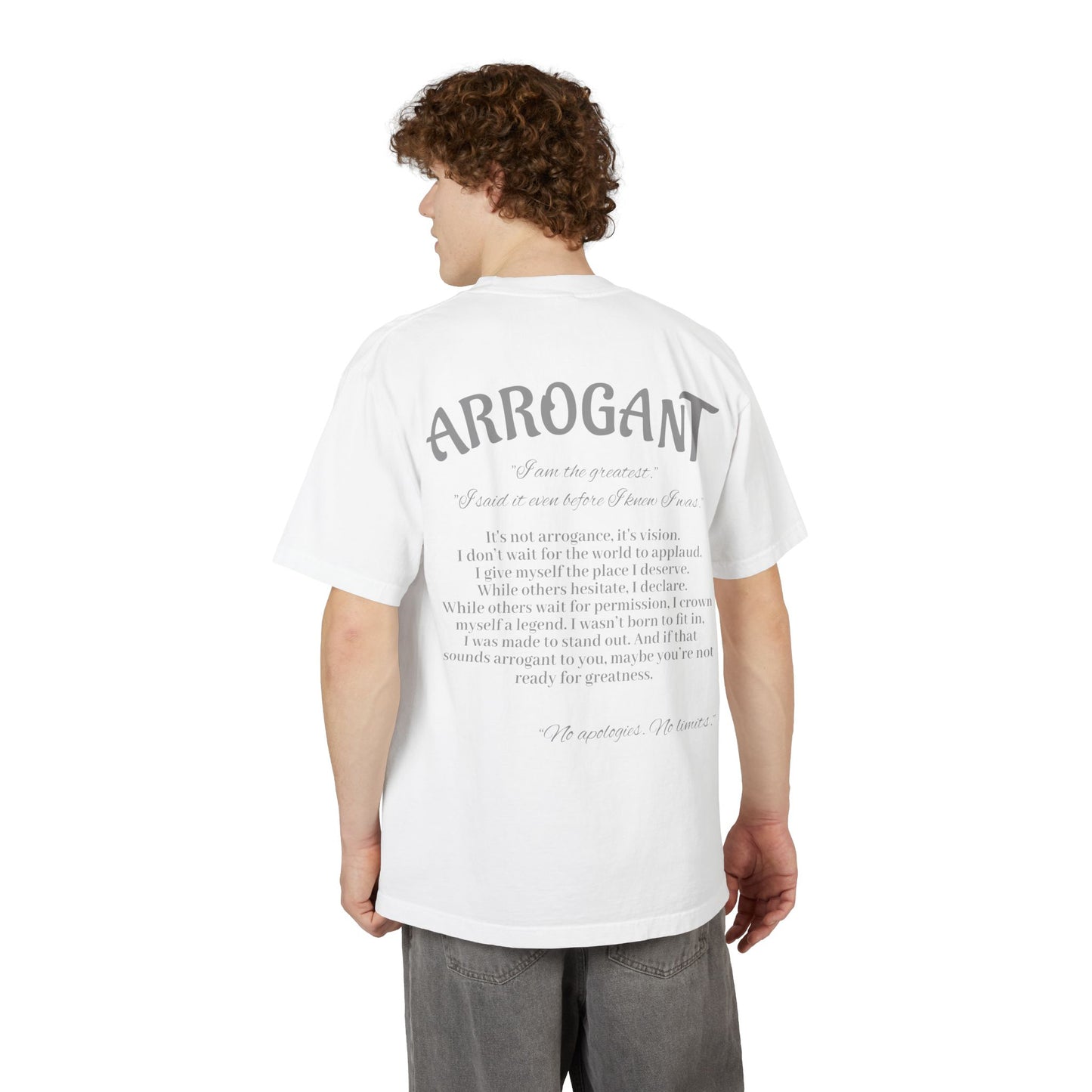 "Arrogant" - Casual Streetwear, Graphic Tee, Summer