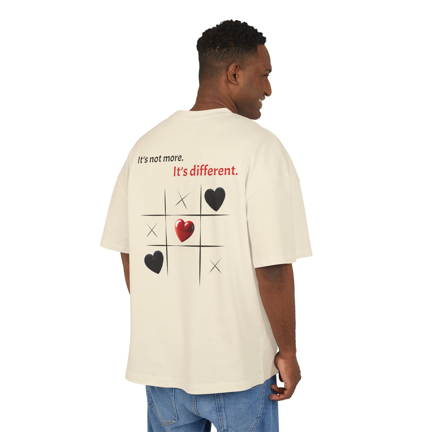 "Heart" Box Tee - Unisex Heavy Cotton Tee, Vintage Graphic Shirt, Cool Casual Wear, Unique Gift, Streetwear Style