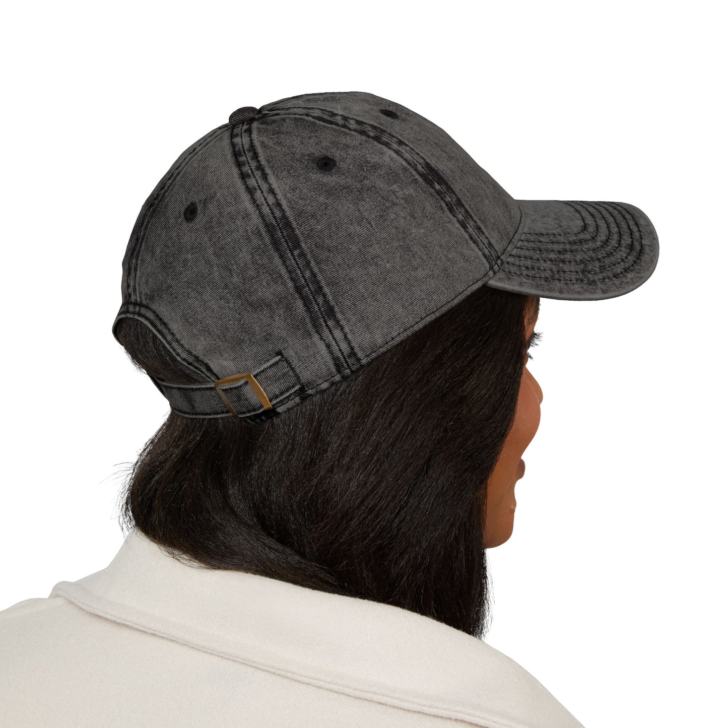 Vintage Embroidered Cap - Classic Style Gray Hat