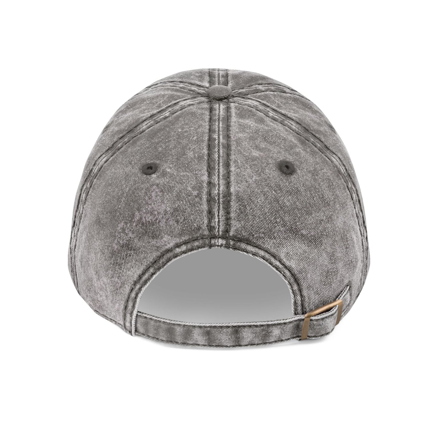 Vintage Embroidered Cap - Classic Style Gray Hat