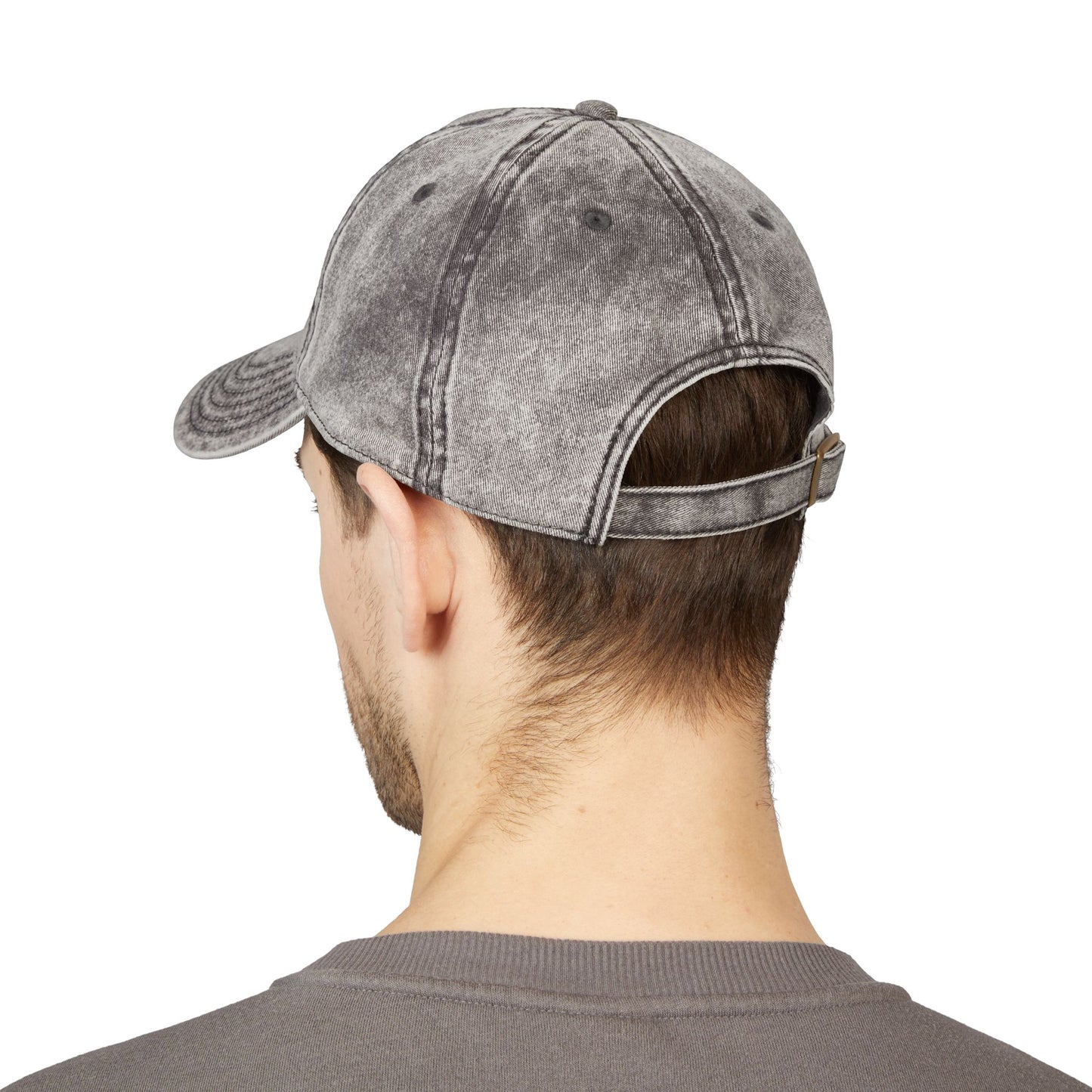 Vintage Embroidered Cap - Classic Style Gray Hat
