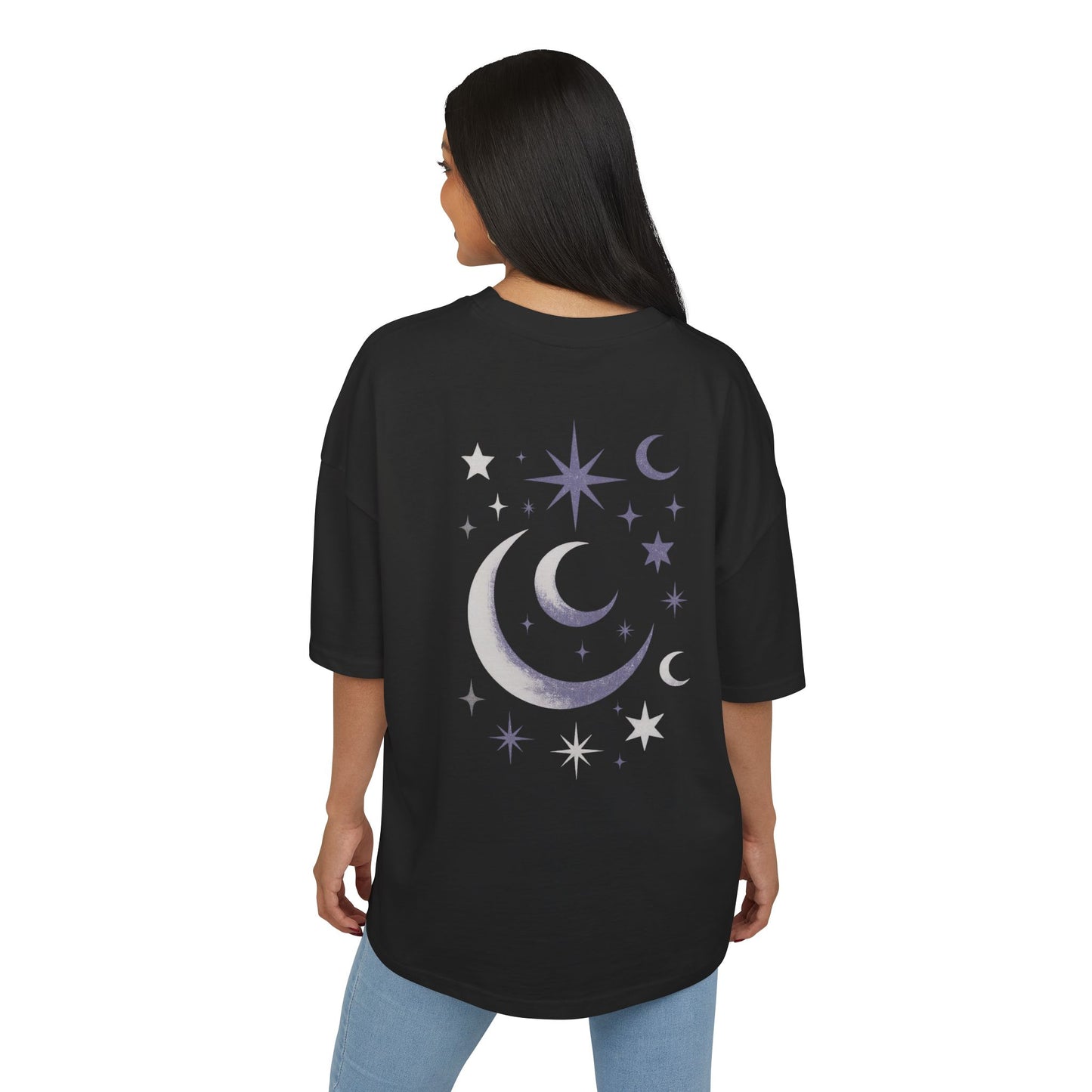 Celestial Graphic Box Tee - Unisex, Starry Night T-Shirt, Astrology Gift, Cozy Casual Wear, Perfect for Starlit Events