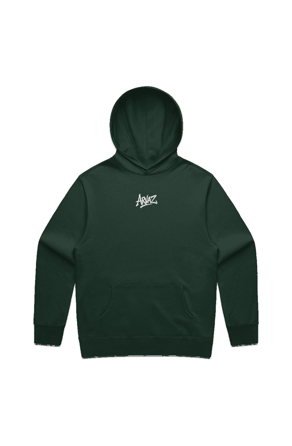 Relaxed Street Hoodie – Sky, Forest & Bone Tones